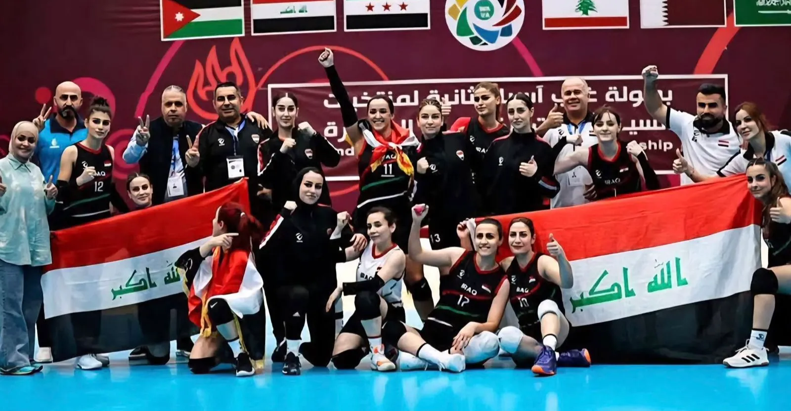 سيدات العراق في المركز الثالث ببطولة غرب آسيا للكرة الطائرة