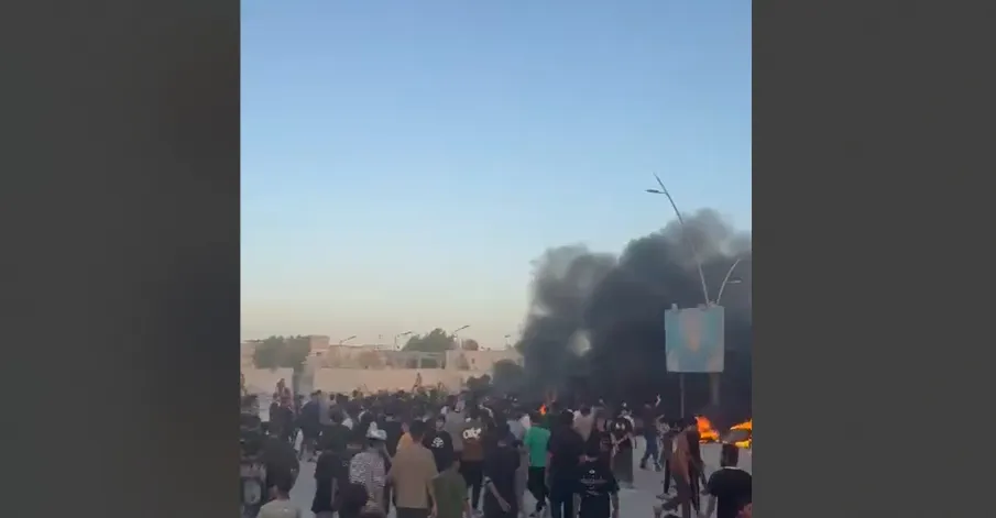 البصرة.. فض تظاهرة شعبية احتجاجا على استمرار أزمة المياه