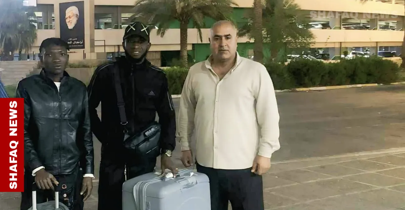 محترفان أفريقيان يصلان بغداد للالتحاق بفريق الحويجة لكرة القدم