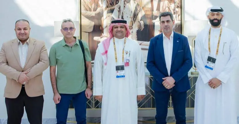 وفد اللجنة الأولمبية العراقي يصل المنامة استعداداً لدورة الألعاب الآسيوية للشباب