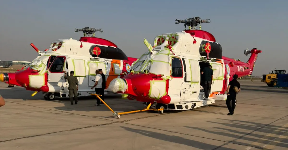 Iraq receives first firefighting helicopters in nearly 70 years