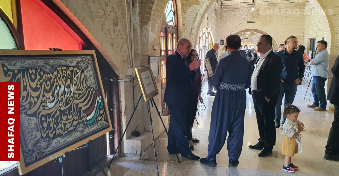 السليمانية تحتضن معرضاً للخط العربي والكوردي (صور)