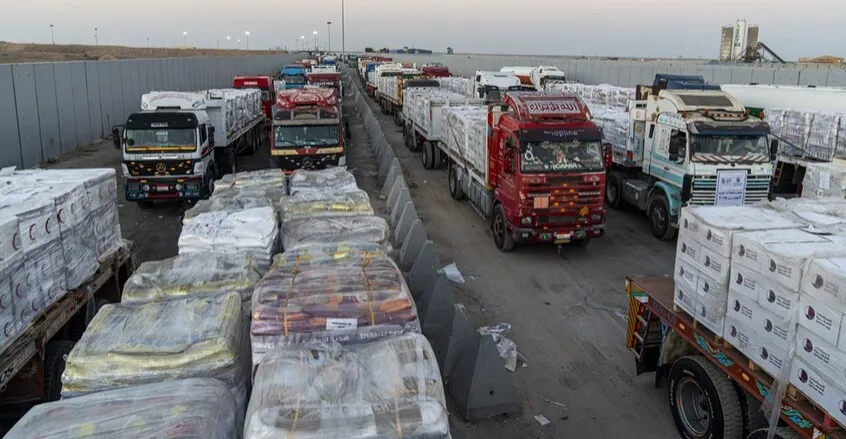 Limited aid reaches Gaza under ceasefire as prisoner swaps proceed