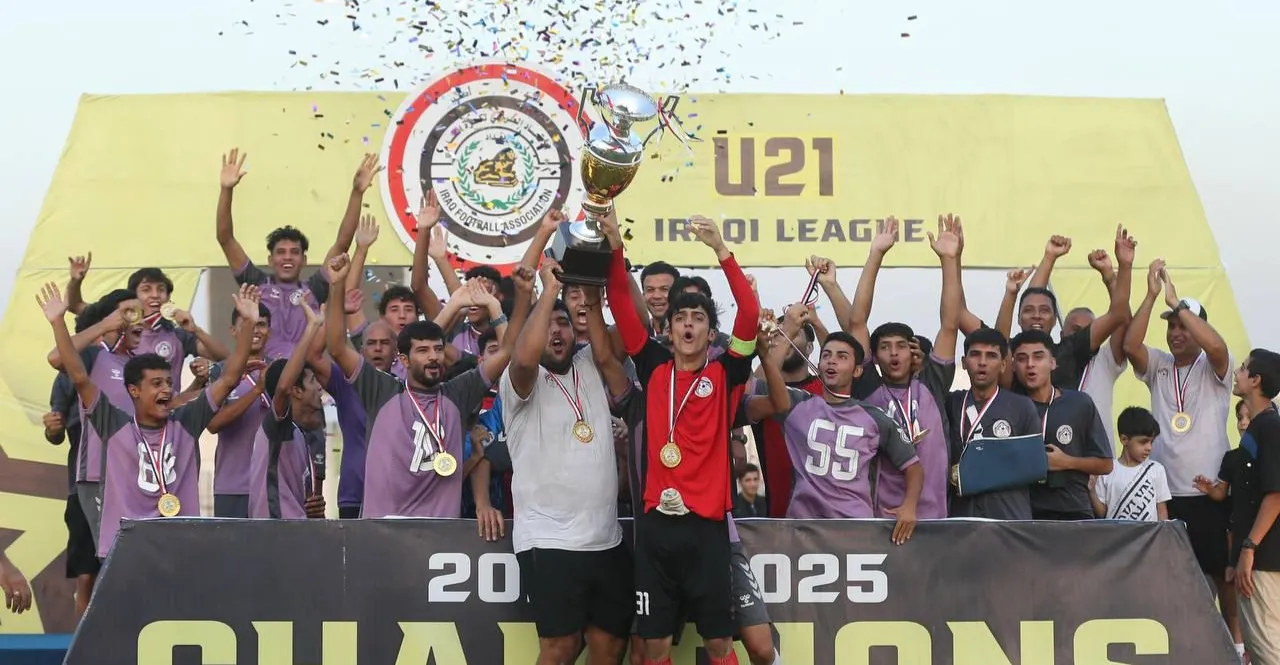 آليات الشرطة يتوج بلقب دوري كرة القدم لأندية بغداد دون 21 عاماً