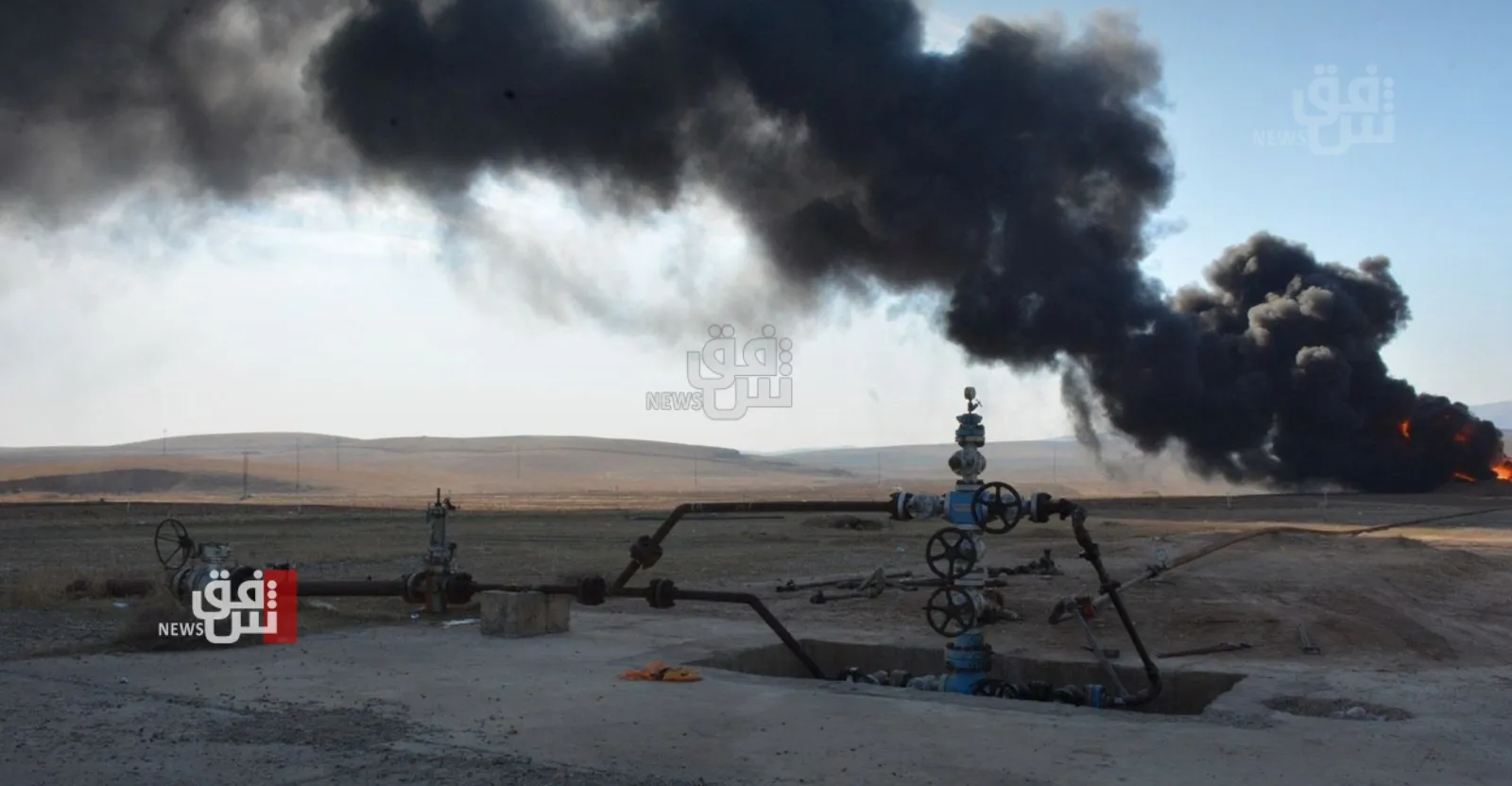 مصرع وإصابة 4 منتسبين بانفجار أنبوب غاز شمال غربي بغداد