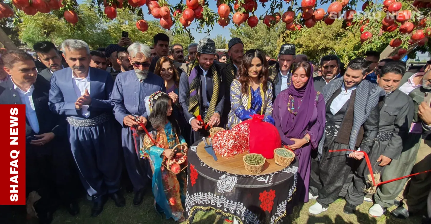 انطلاق مهرجان الرمان في حلبجة بنسخته الـ11 وسط احتفاء بمزارعين ومنتجات تراثية (صور)