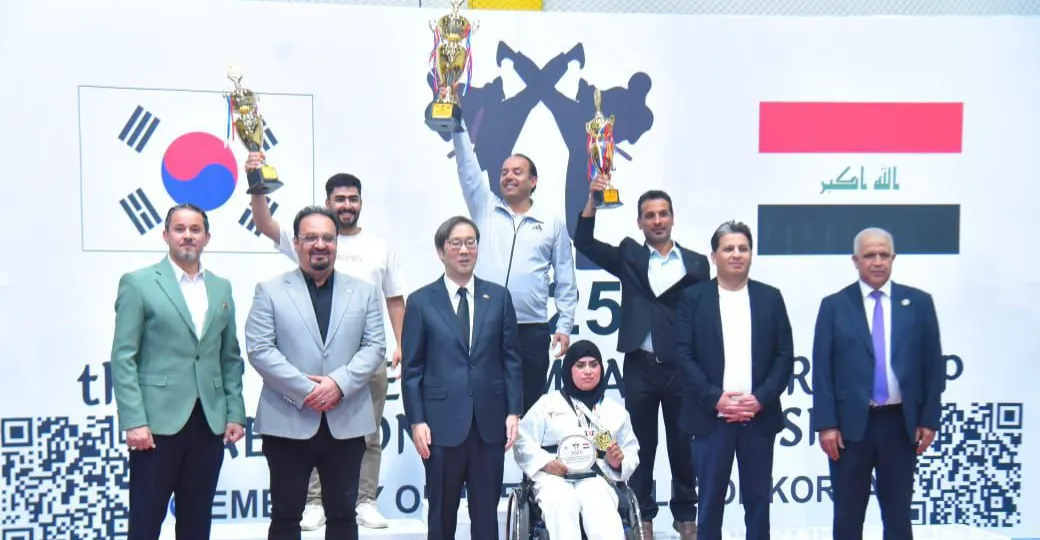 أمانة بغداد يتوج بلقب بطولة سفير كوريا الجنوبية للتايكواندو