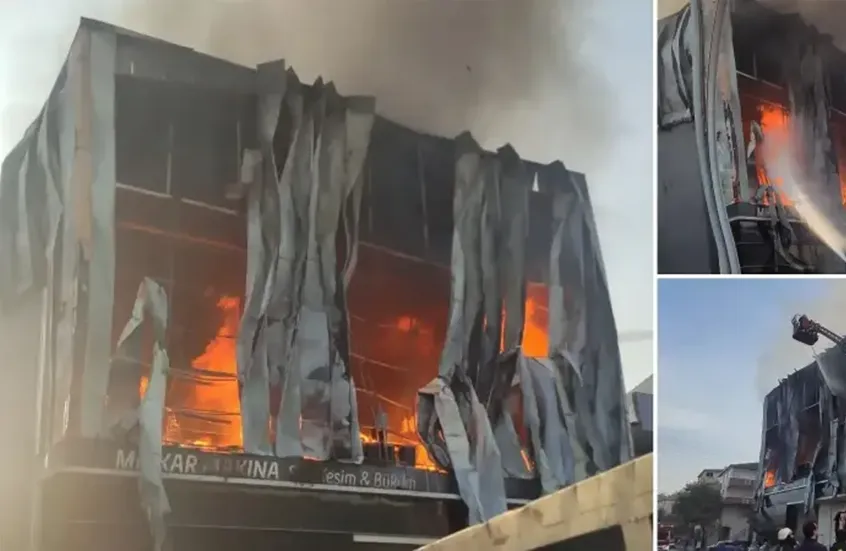 ‏کوشیان 6 کەس وەرد زەخمداری وە هیزگردن ئاگر لەناو  کارخانەی بوون لە تورکیا