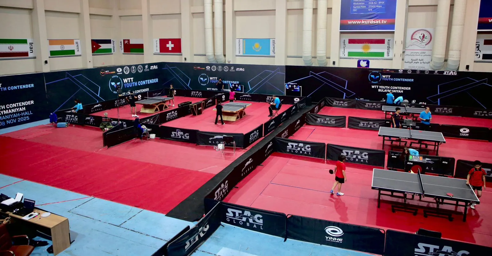 تألق عراقي وتصاعد المنافسة ببطولة تنس الطاولة الدولية في السليمانية