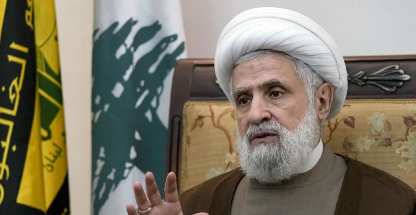 نعيم قاسم لإسرائيل: لكل شيء حد ولا خطر على المستوطنات الشمالية