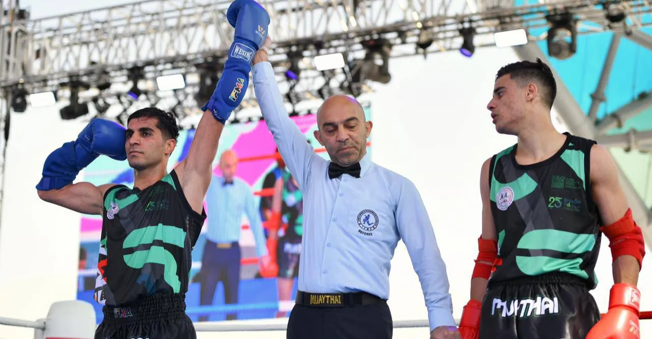 إياد البدر يتأهل إلى نصف نهائي المواي تاي في دورة التضامن الإسلامي