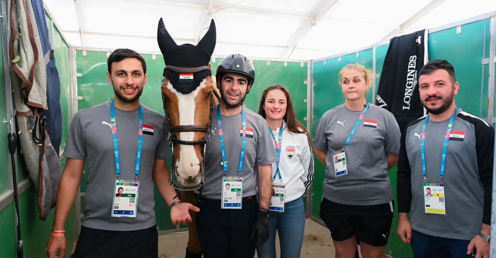 فالح الدليمي يكمل استعداداته للسباق التأهيلي لقفز الحواجز