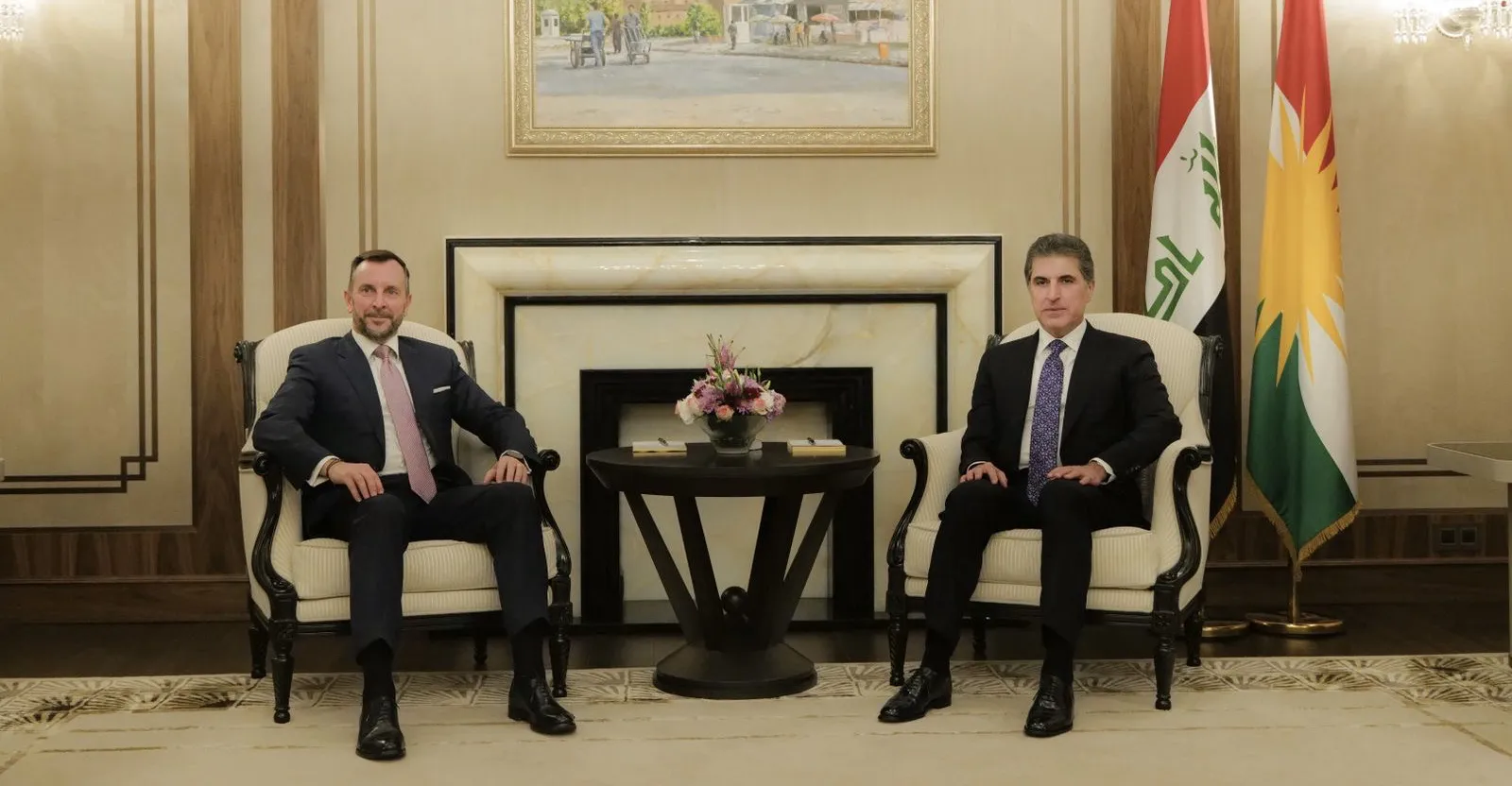 President Barzani, Italian Envoy praise “successful” Iraqi elections