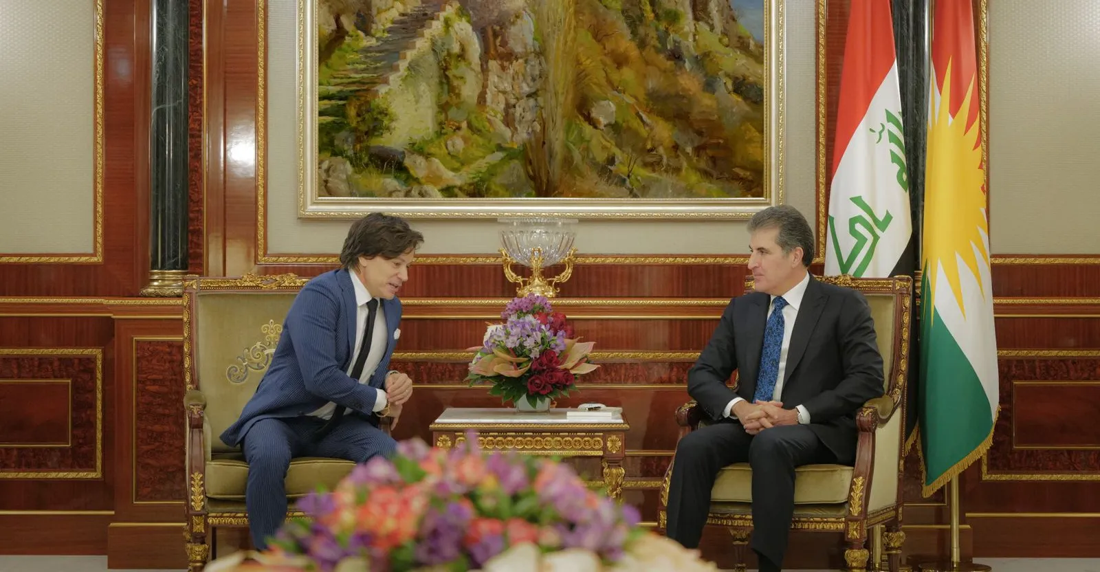 Nechirvan Barzani discusses trade between Washington and Erbil with a US delegation