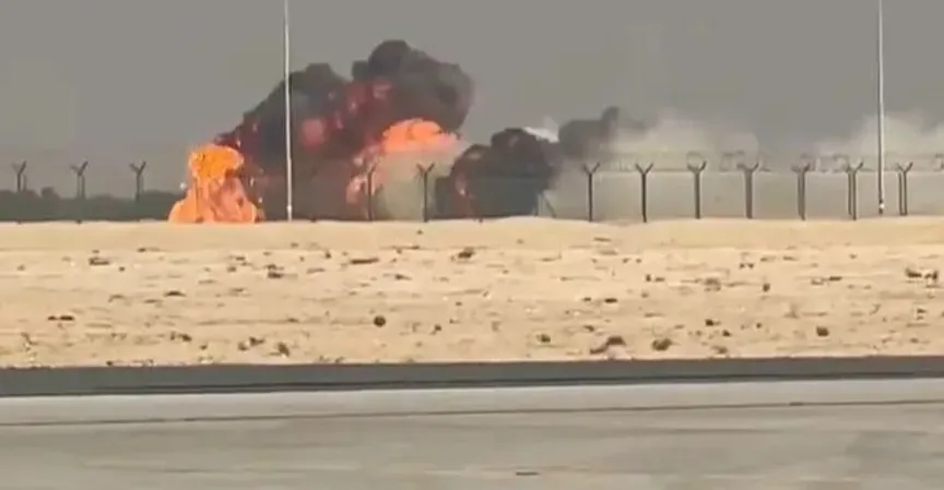 وەخوارکەفتن فڕۆکەیگ جەنگی هندی و کوشیان فڕۆکەوانی لە ئاسمان دوبەی.. ڤیدیۆ