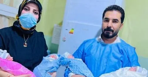الفلوجة.. ولادة أربعة توائم ذكور بعملية قيصرية مبكرة