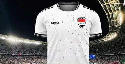المنتخب العراقي بالزي الأبيض امام البحرين في كأس العرب