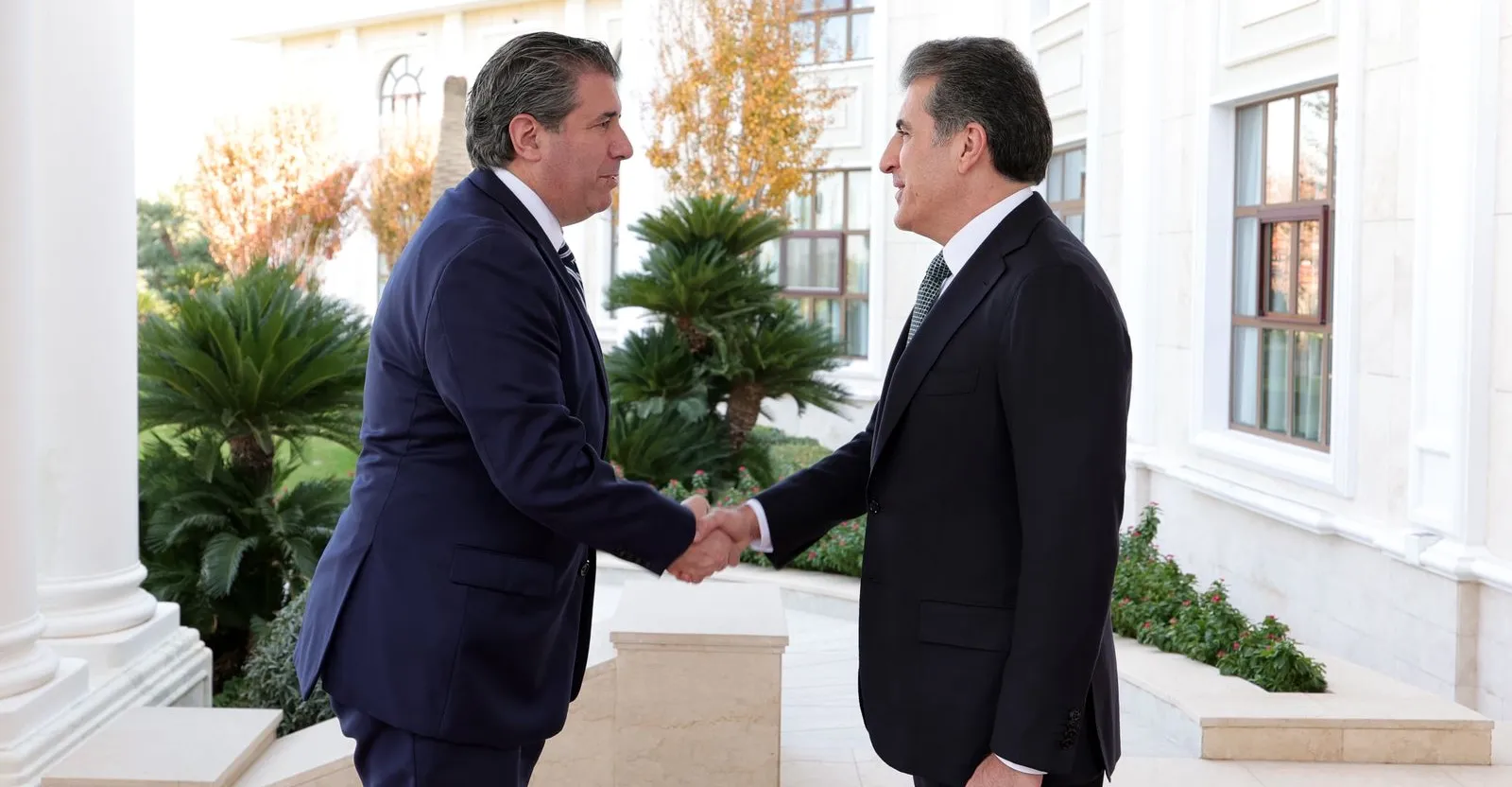 ‏وینە.. نێچیروان بارزانی وەگەرد جیگیر وەزیر دەرەوەی ئەمریکا گردەو بوود