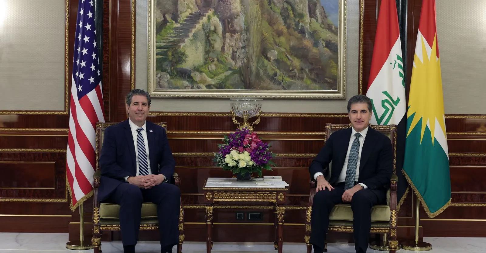 نێچیروان بارزانی و جیگر وەزیر دەیشت ئەمریکا دووپات کەن لە گیرهاوردن چەک وەدەس دەوڵەت لە عراق