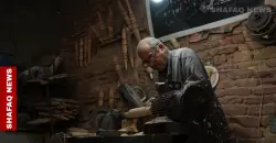 Handmade hookah stems revive traditional carpentry in Baghdad