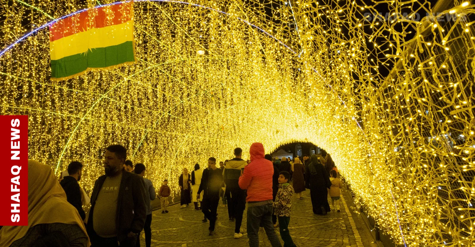 أربيل تتزين لاستقبال أعياد الميلاد والسنة الجديدة 2026 (صور)