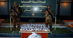 حاولوا ادخاله إلى العراق .. اسقاط بالون يحمل 30 كغم من المخدرات غربي الانبار