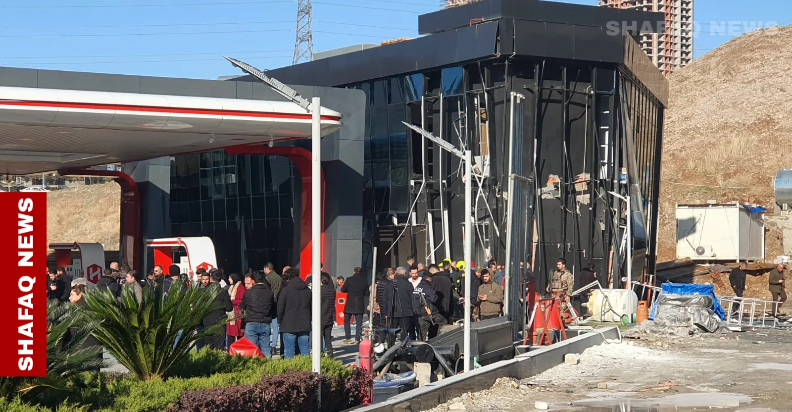 کەفتن زەخمداری لە ئەنجام تەقیان تابلۆیگ کارەبایی لەناو بەنزینخانەیگ لە سلێمانی