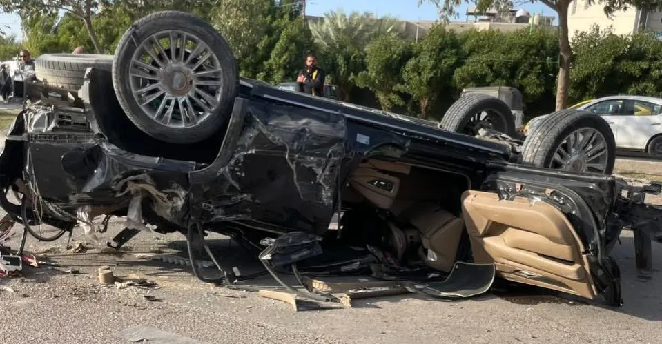 مصرع شخصين واصابة امرأة بانقلاب عجلة في بغداد