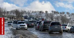 Snow blankets Erbil mountains, draws crowds to Kurdistan highlands