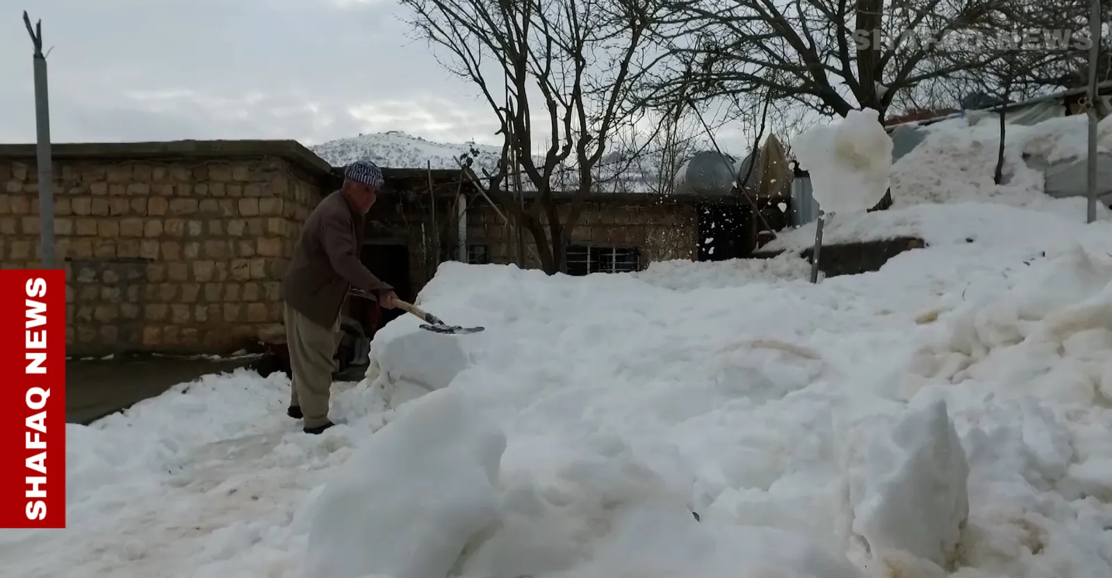 وەفر لە ئاوایەیل باکوور دهۆک ریوبانەیل بڕێد و زیان مەردم زیایەو کەێد.. وینە