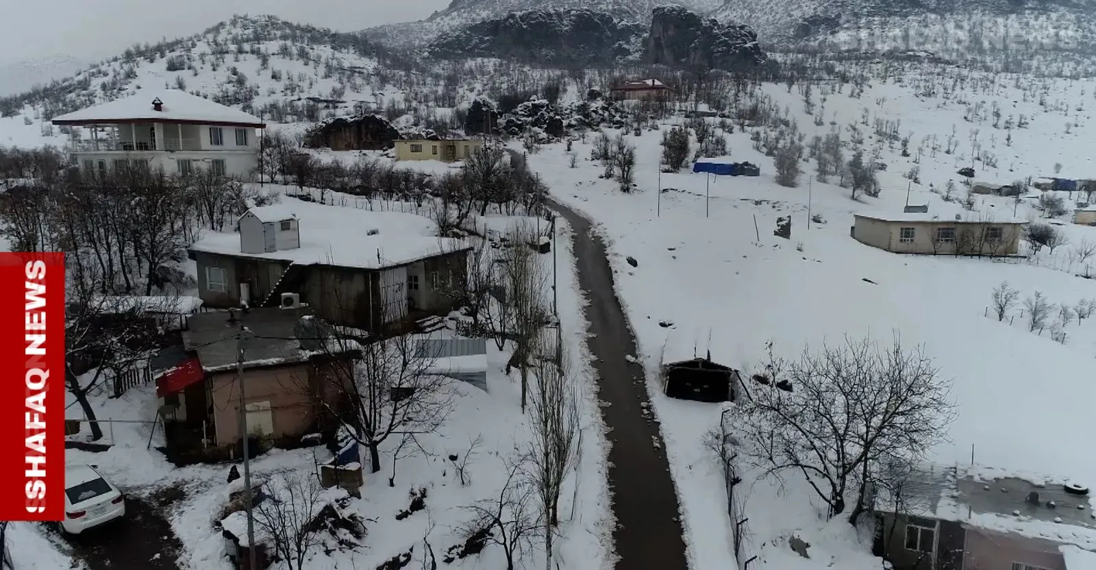 Winter snowfall strains daily life in Duhok’s northern border villages