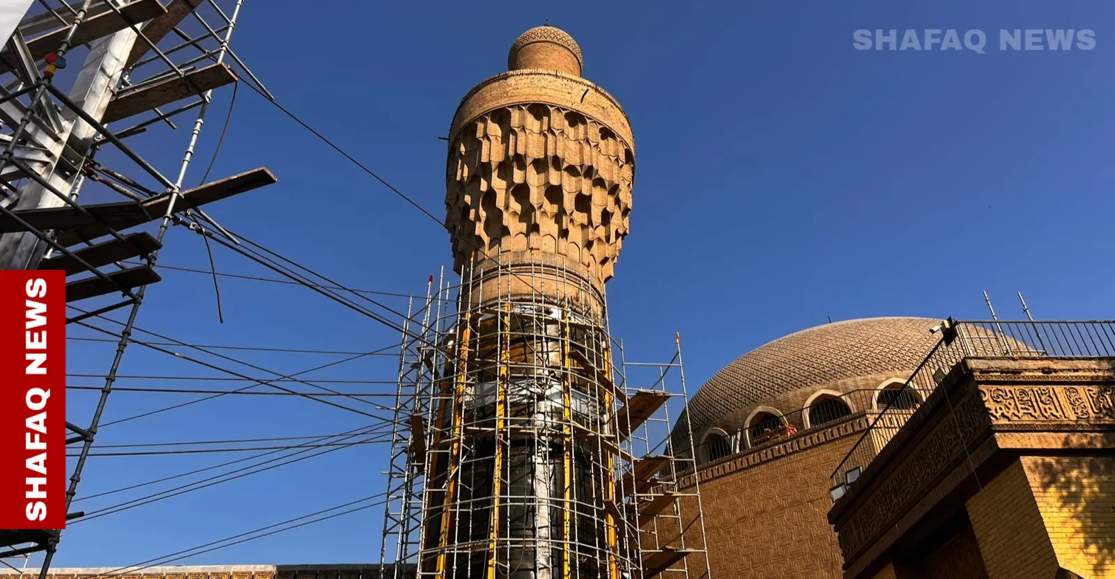Restoration advance for Iraq’s historic Al-khulafa minaret