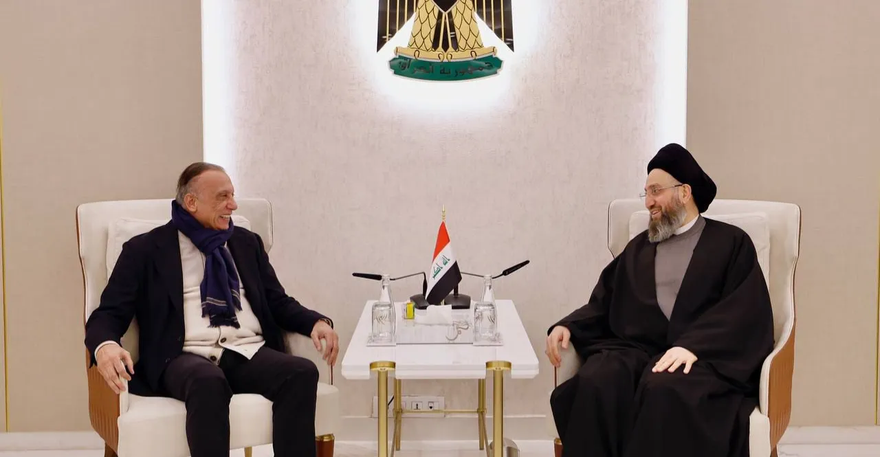بعد "فيتو" المالكي.. الحكيم يلتقي الكاظمي ويبحث ملف الرئاسات