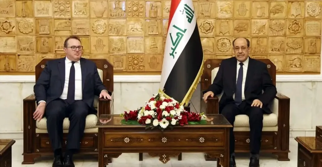 المالكي لهاريس: ضرورة "حصر السلاح" واستكمال الاستحقاقات الدستورية