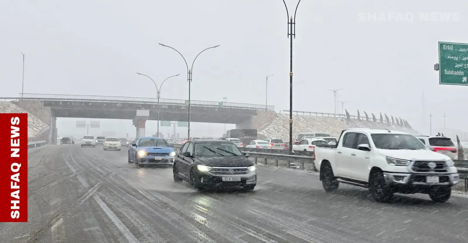 زمسانیگ سەخت باڵ وەبان عراق کیشێد.. وەفر و سایەخە و واران تا رووژ شەممە وەردەوام بوود