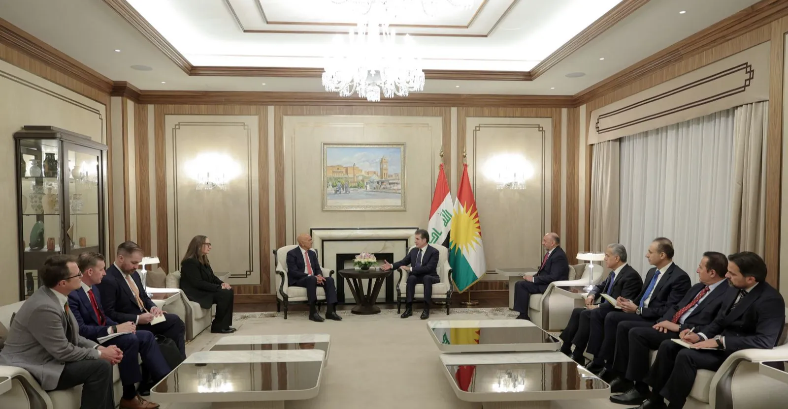 نيجيرفان بارزاني وباراك يتفقان على "الحوار" لحل مشاكل سوريا