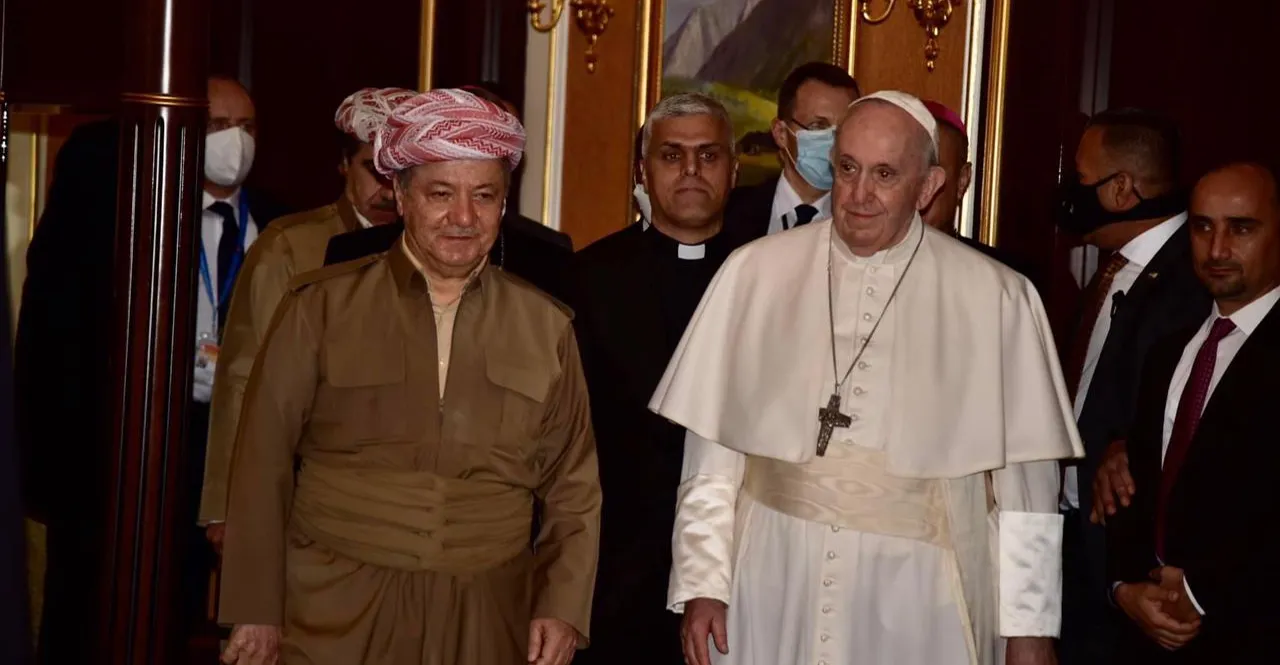 مسعود بارزاني يصل إلى الفاتيكان