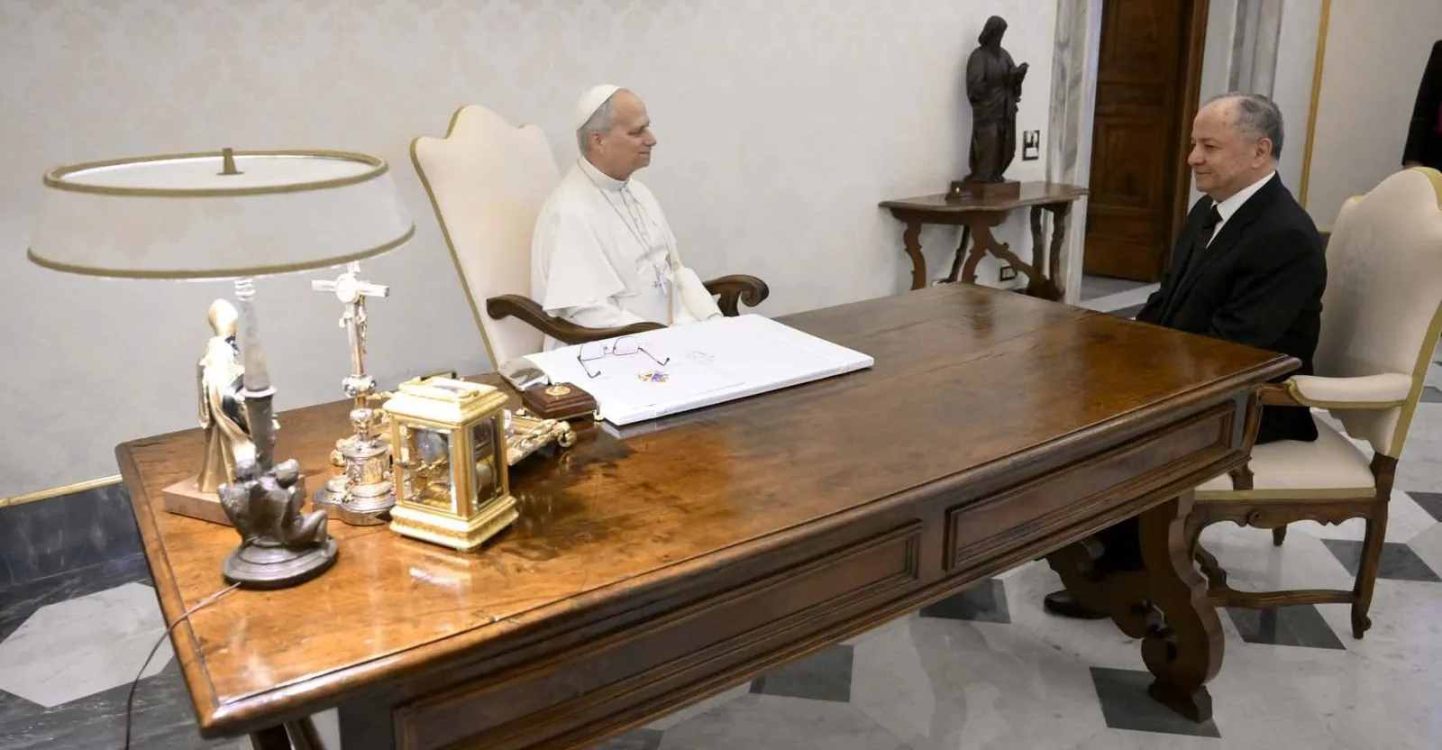 Leader Barzani holds talks with Pope Leo XIV at the Vatican