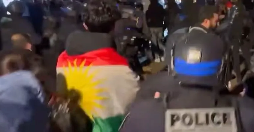 الشرطة الفرنسية تفرق تظاهرات للجالية الكوردية في باريس ومدن أخرى (فيديو)