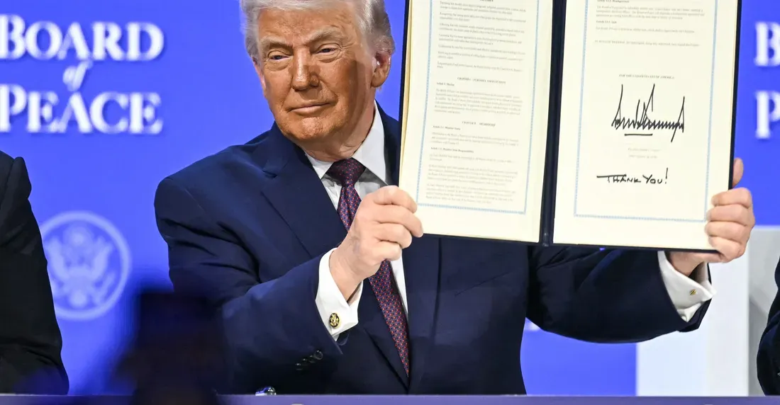 Trump signs Board of Peace Charter to oversee Gaza ceasefire