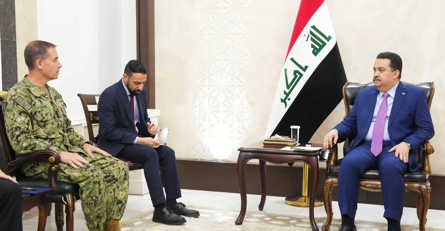 السوداني وقائد "سنتكوم" يبحثان الجدول الزمني لعملية نقل عناصر داعش