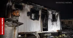 حريق كبير يلتهم كابينات داخل مخيم للنازحين شمال دهوك