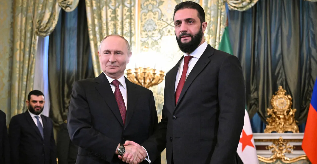 بوتين والشرع يبحثان في موسكو تطورات الشرق الأوسط