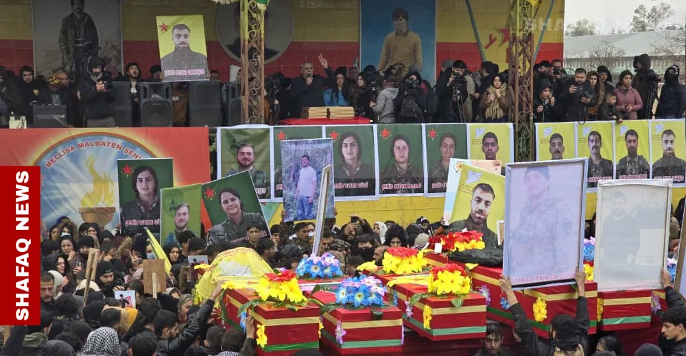 Qamishli buries SDF fighters killed in clashes with Damascus forces