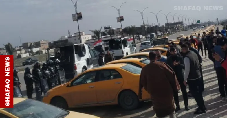 كركوك.. "تظاهرة صفراء" احتجاجاً على تطبيق إلكتروني (صور)