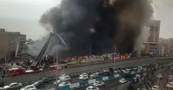 حريق يلتهم سوق "جنت آباد" في طهران بشكل كامل.. فيديو