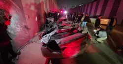 مصرع 3 أفراد لعائلة واحدة بسقوط سيارة من جسر في كركوك (فيديو)