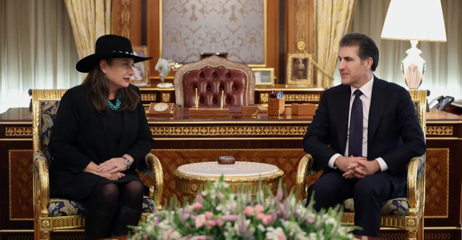 نيجيرفان بارزاني والقنصل الأميركي يؤكدان أهمية إنجاح العملية السياسية في العراق