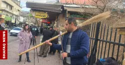 Broom and bow: A Kurdish troubadour turns cleanliness into art