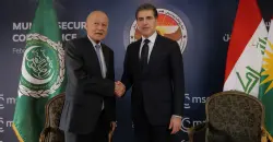 President Barzani at MSC2026: Talks with Arab League Chief focus on regional stability